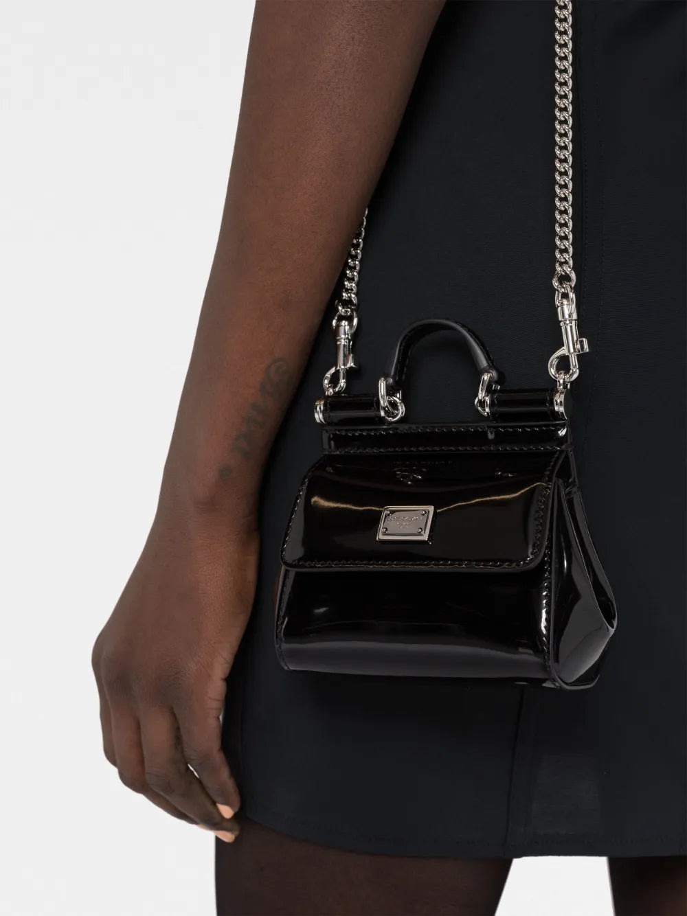 Dolce & Gabbana Women Mini Tote Bag With Logo Plaque - 5