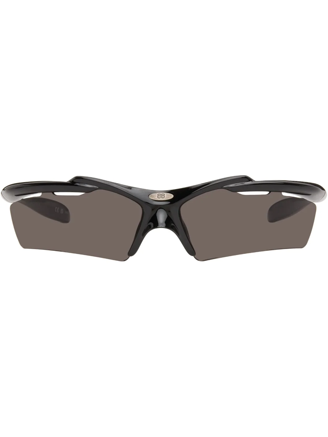 Black Turbo D-Frame Sunglasses - 1
