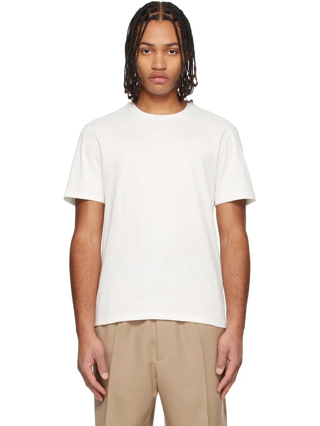 White Logo Patch T-shirt - 1