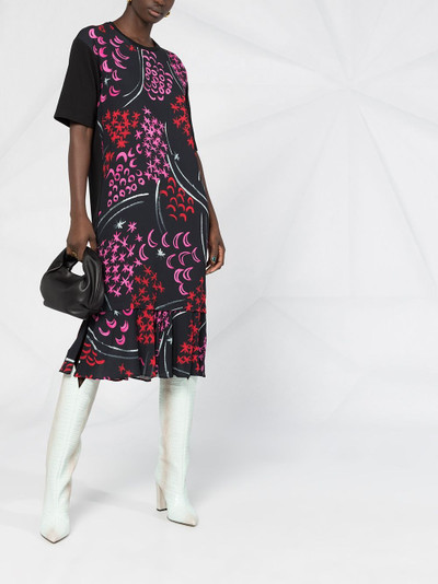 Marni abstract-print dress outlook