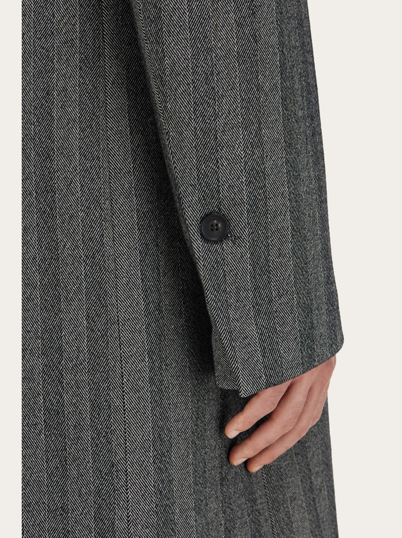 Double breasted chevron coat 5