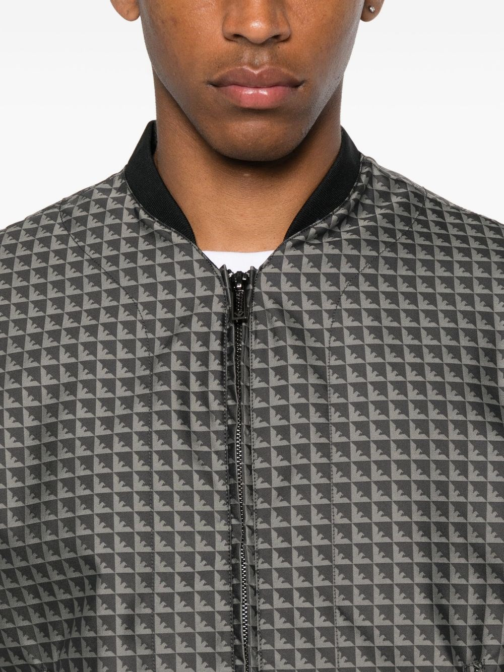 Allover logo bomber jacket - 4