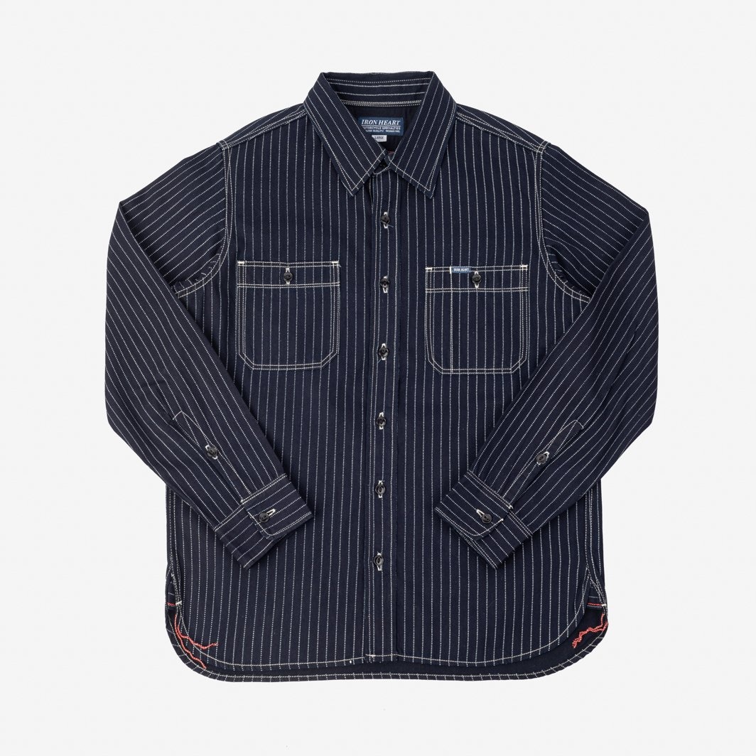 IHSH-327-IND 6oz Wabash Work Shirt - Indigo - 1