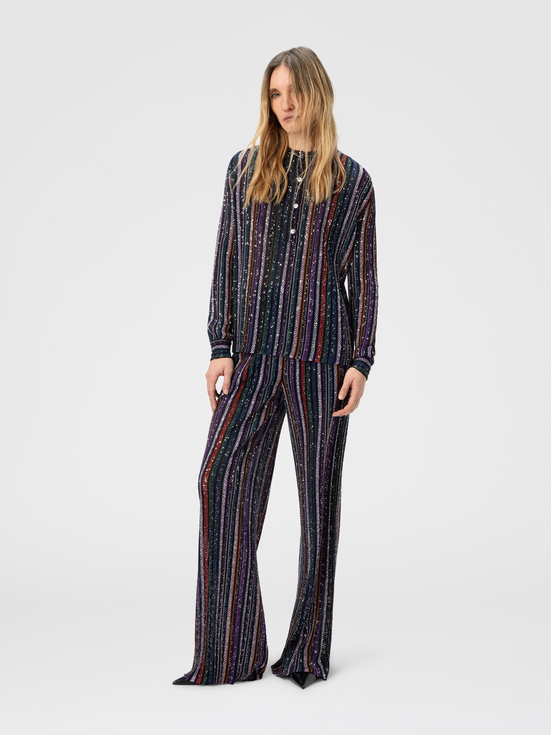 Missoni Henley Blouse With Mandarin Collar in Multicoloured at Nordstrom - 2