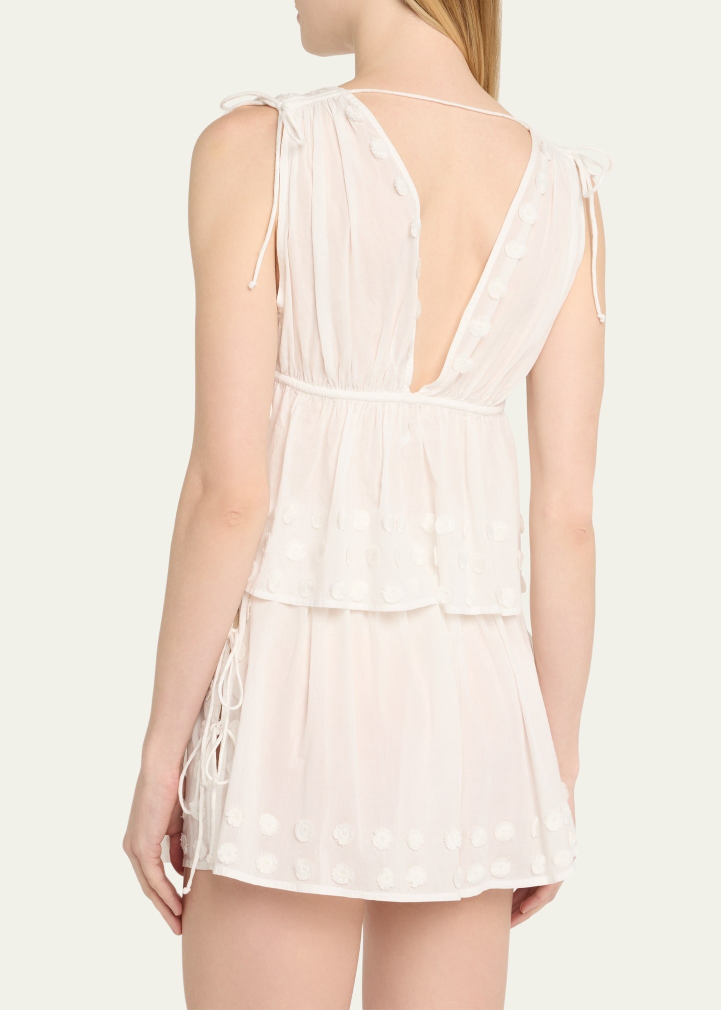 Anya Plunge V-Neck Coverup Top - 3