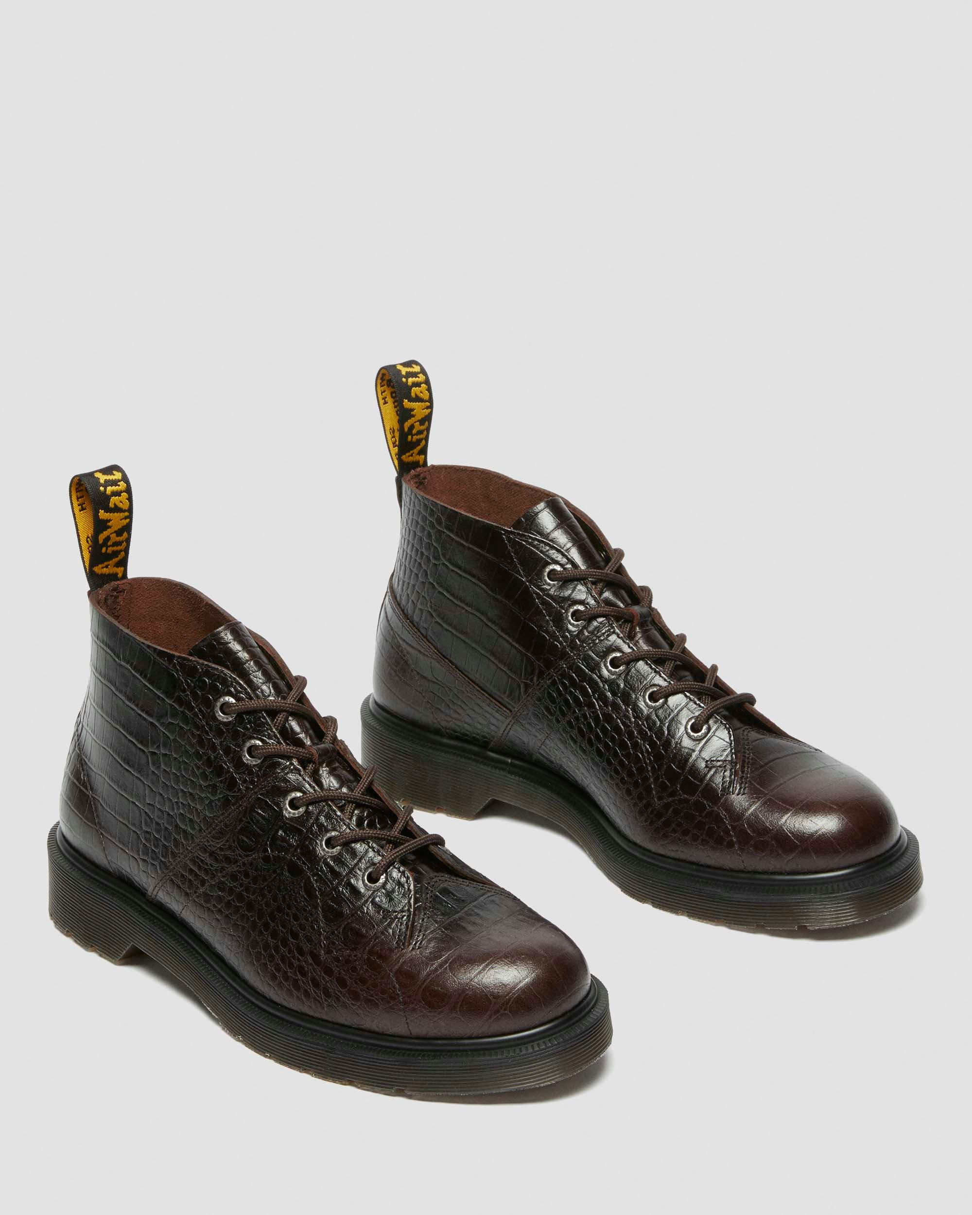 Church Crocodile Analine Leather Ankle Boots - 8