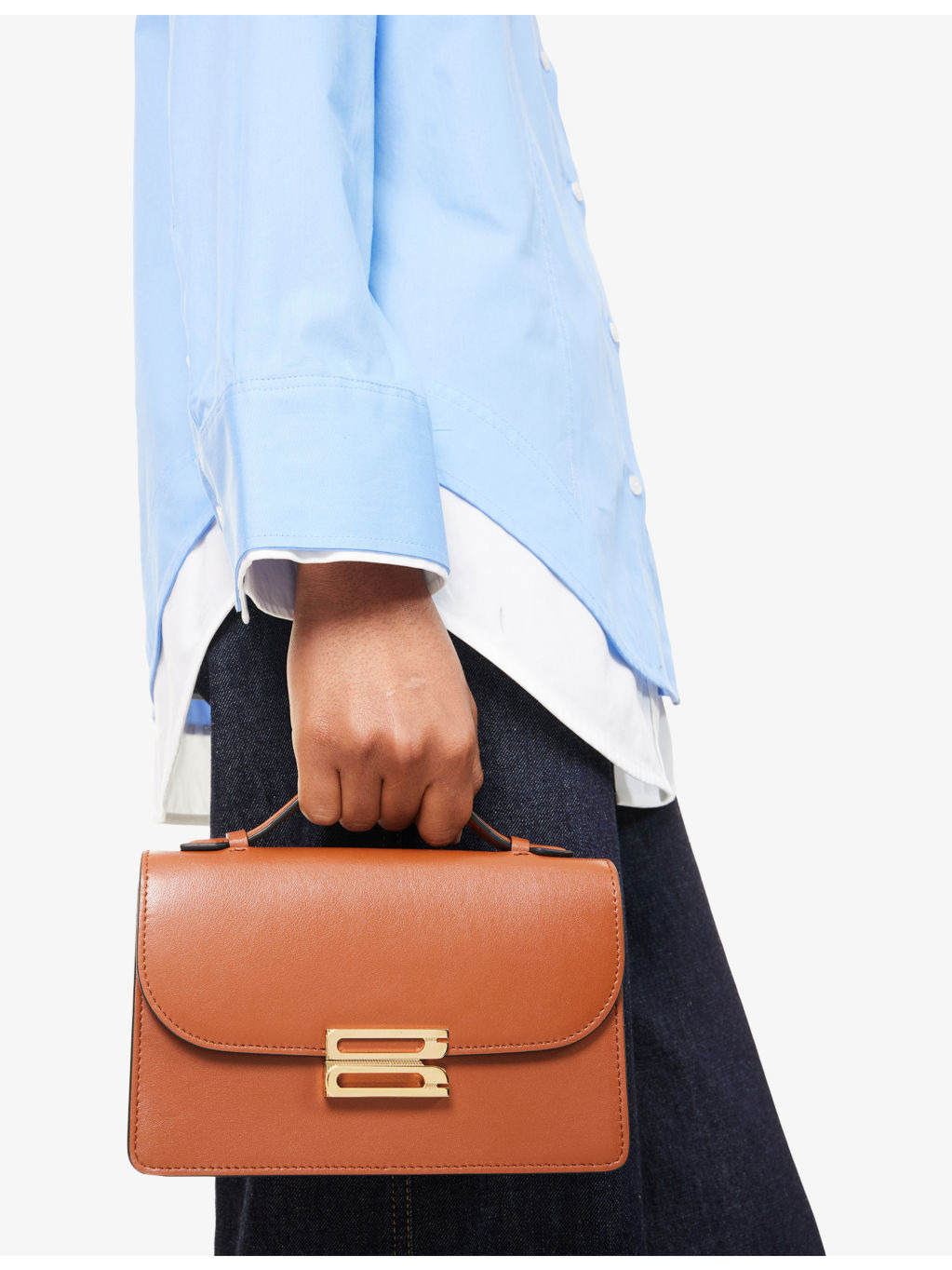 Dorian mini leather cross-body bag - 2