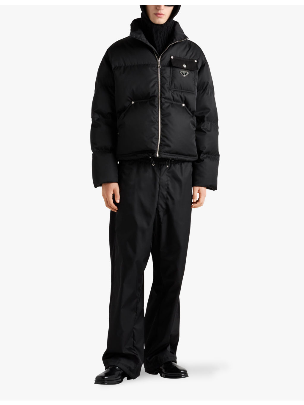 Re-Nylon cropped recycled-nylon shell-down jacket - 2