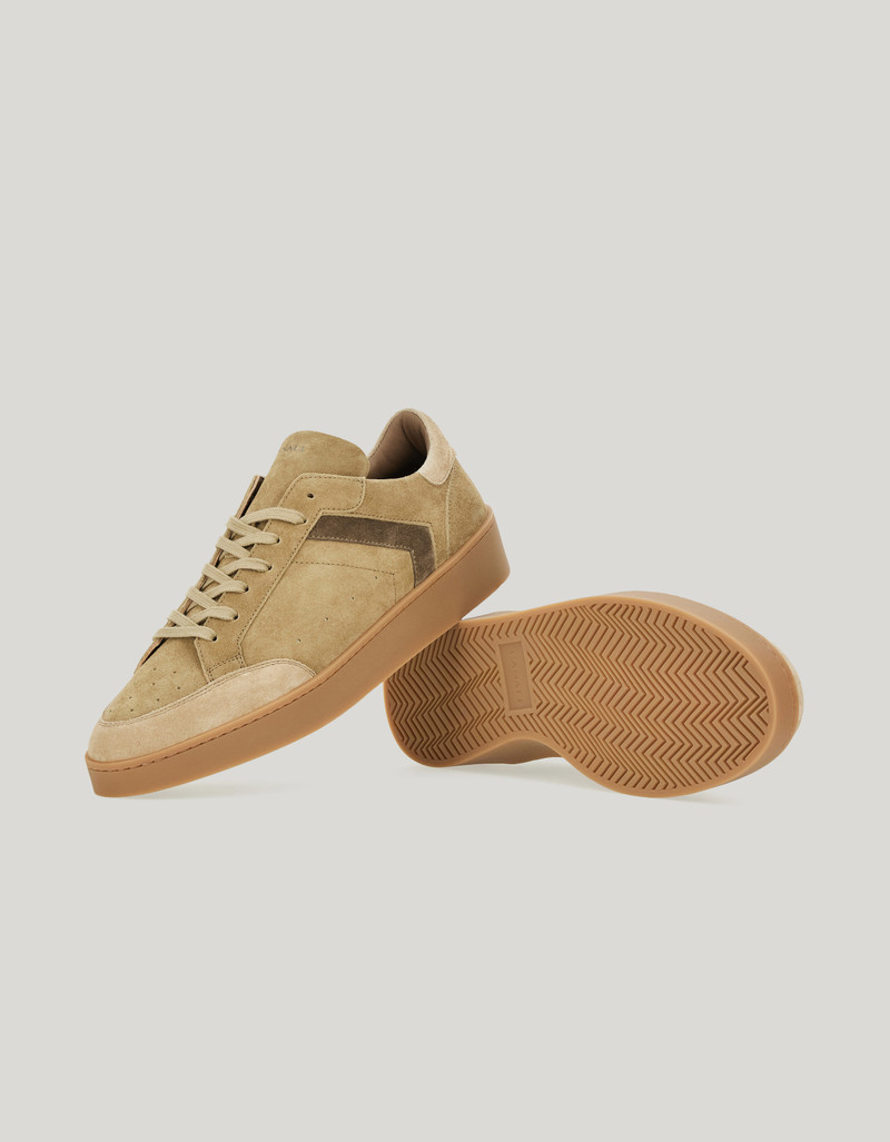 CANALI NUVOLA SNEAKERS WITH RUBBER SOLE IN BEIGE SUEDE 2
