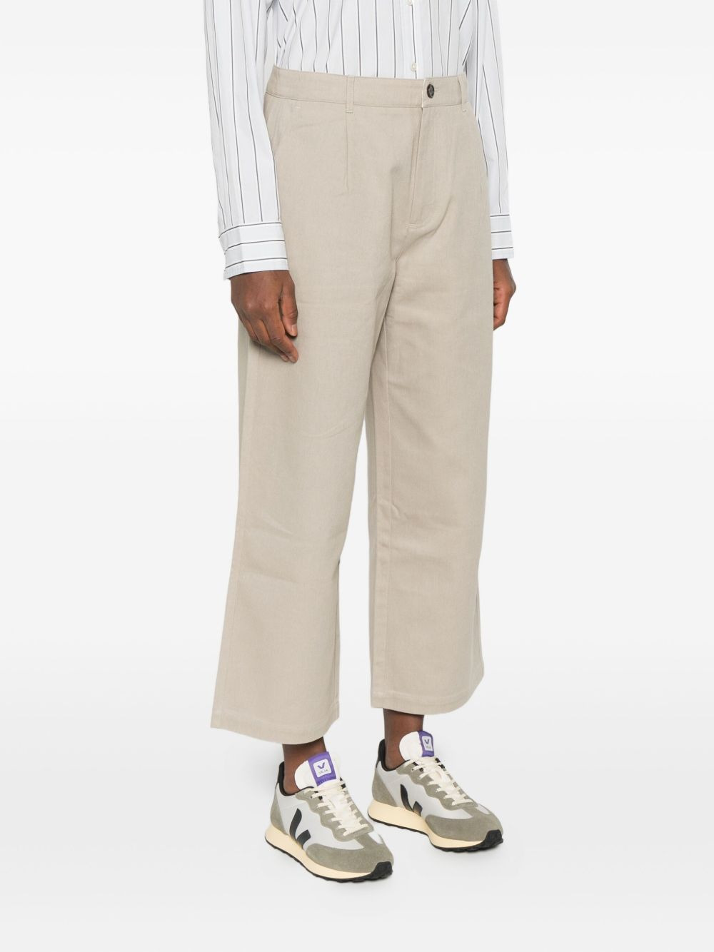 pleated-front trousers - 3