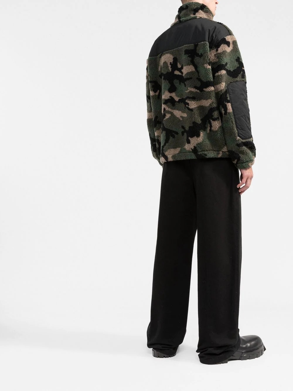 camouflage-pattern fleece jacket - 4