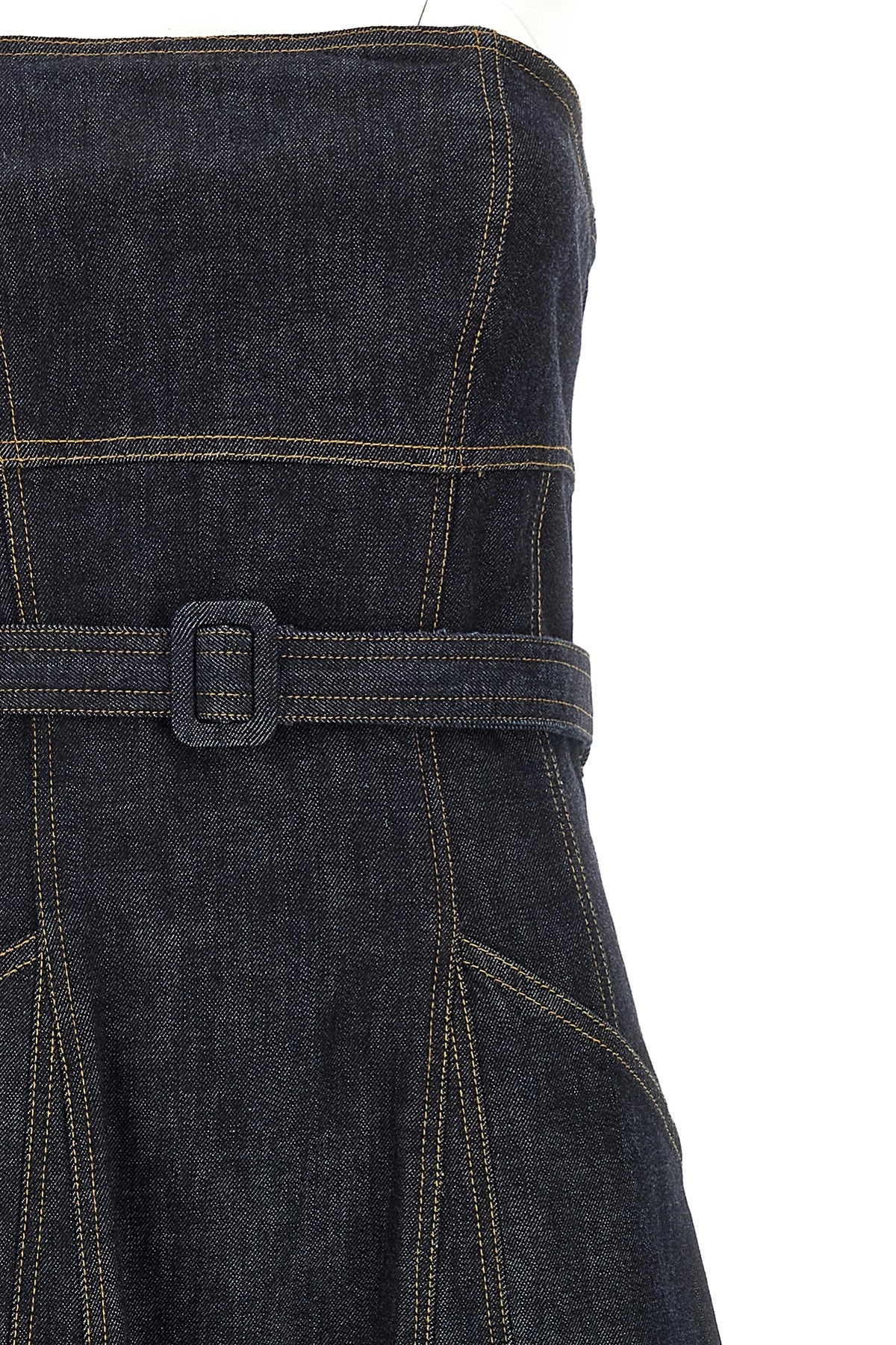 'Indigo Denim Bandeau Midi Dress' dress - 3