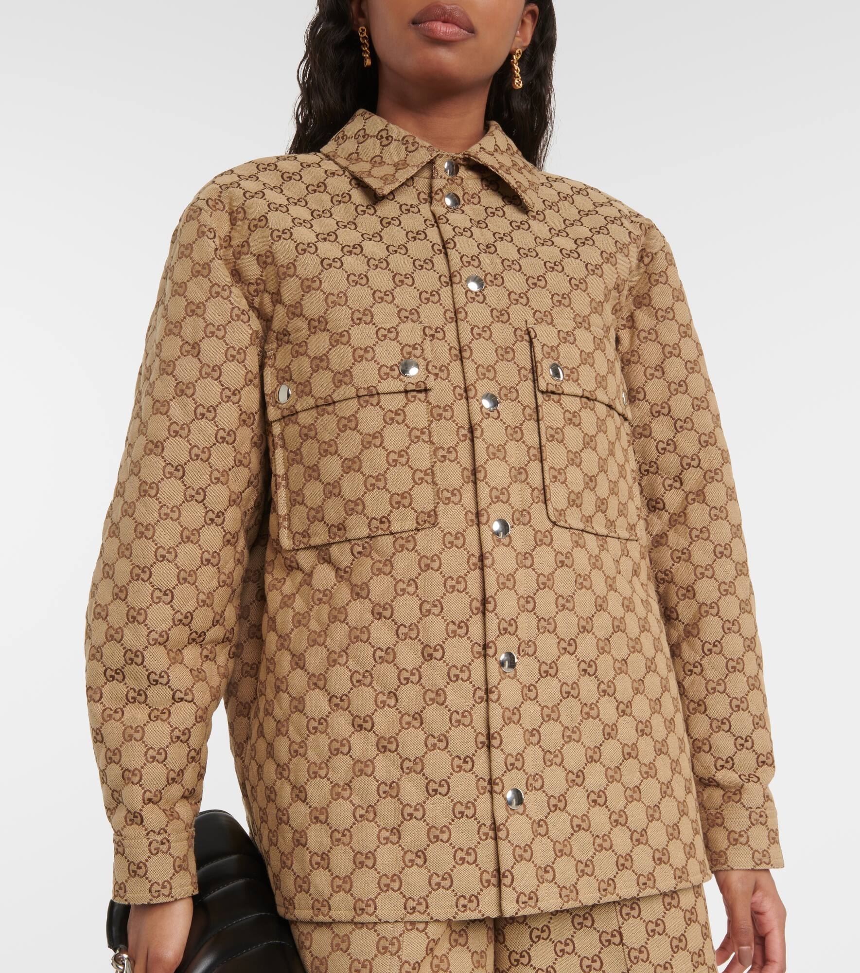 GG canvas shirt jacket - 6