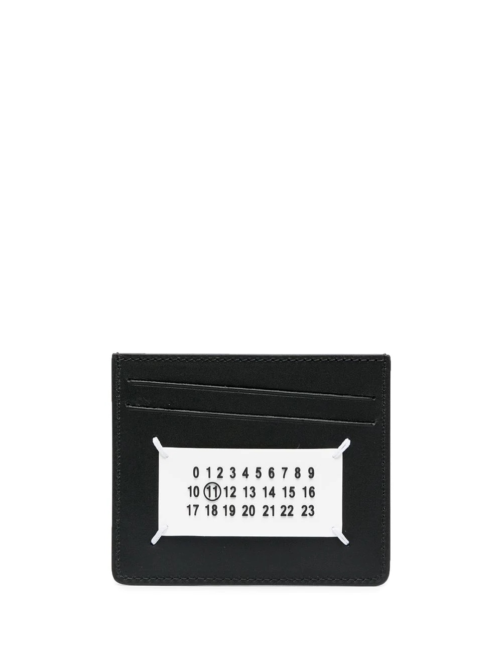 slanted logo-patch cardholder - 2