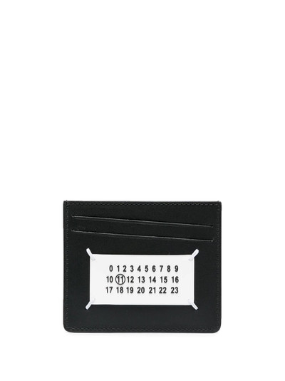 Maison Margiela slanted logo-patch cardholder outlook