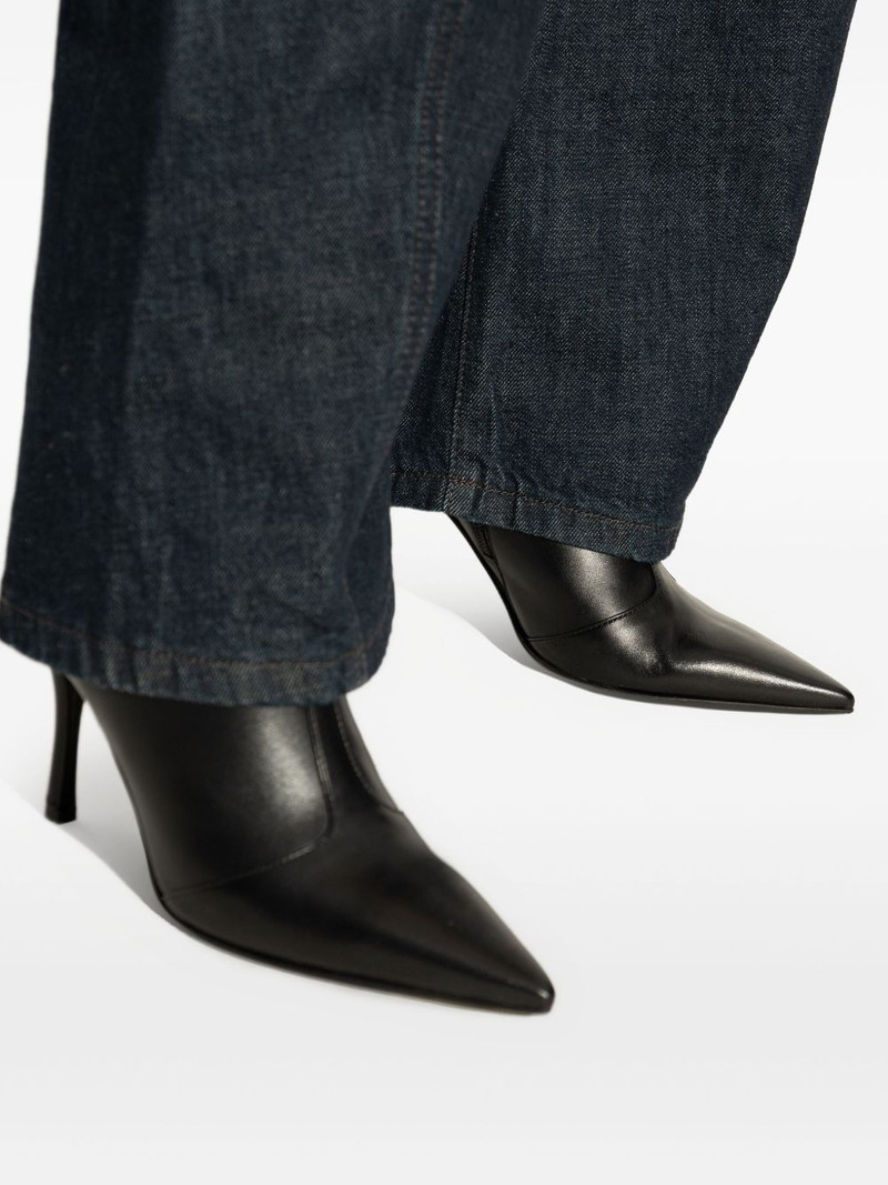 100mm Sfera pointed-toe leather ankle boots 4