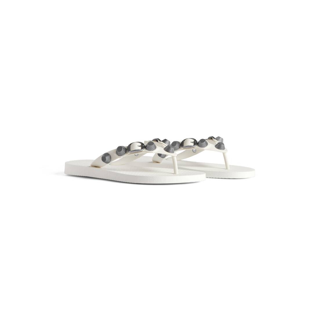 Women's Cagole Thong Sandal in White - 2