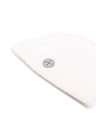 Stone Island logo patch beanie outlook