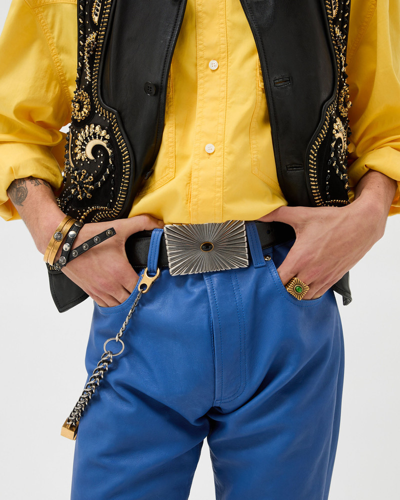 VERSACE Leather Belt 4 cm outlook