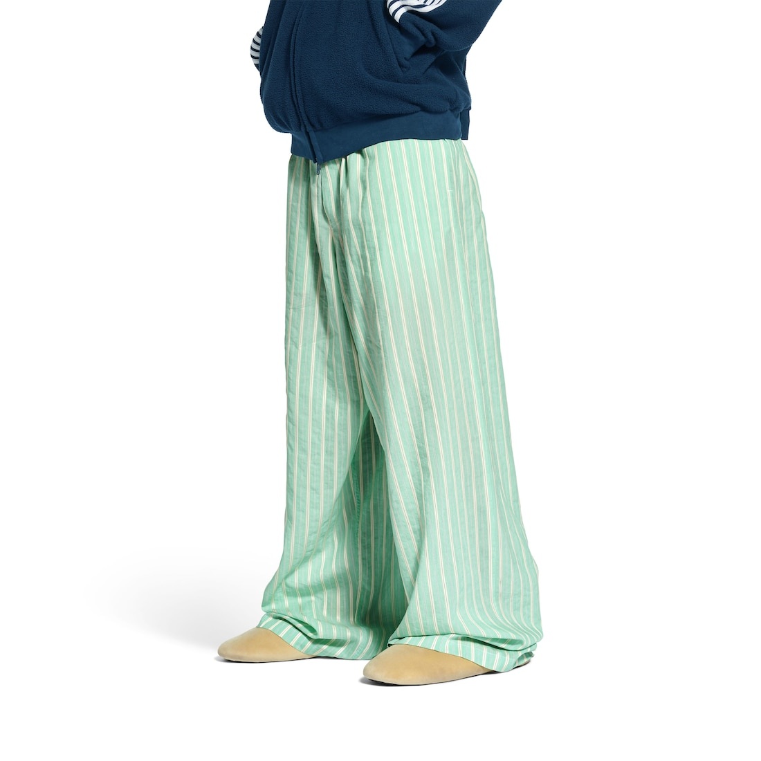 Large Pyjama Pants in Green/white - 6
