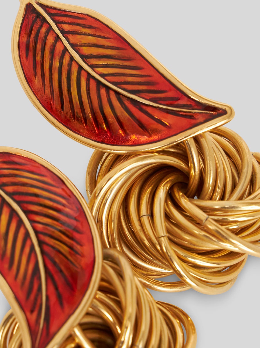 EARRINGS WITH LEAF - 3