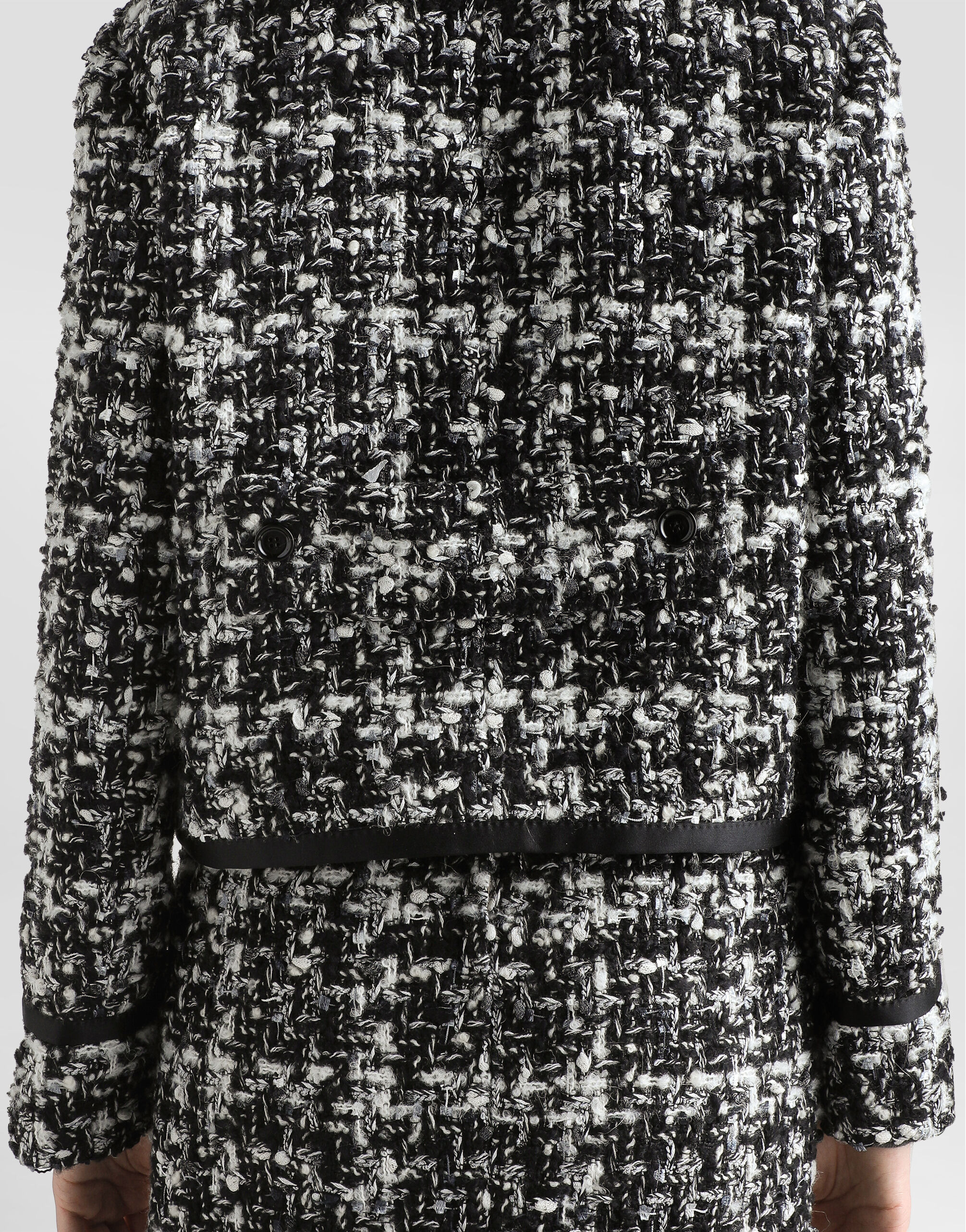 Double-breasted jacket in wool blend check - 3