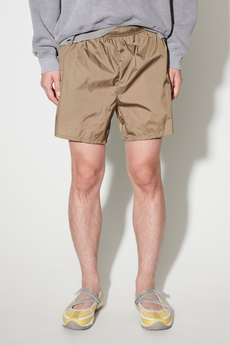 Our Legacy Drape Tech Trunks Cavalry Olive Aero Nylon outlook