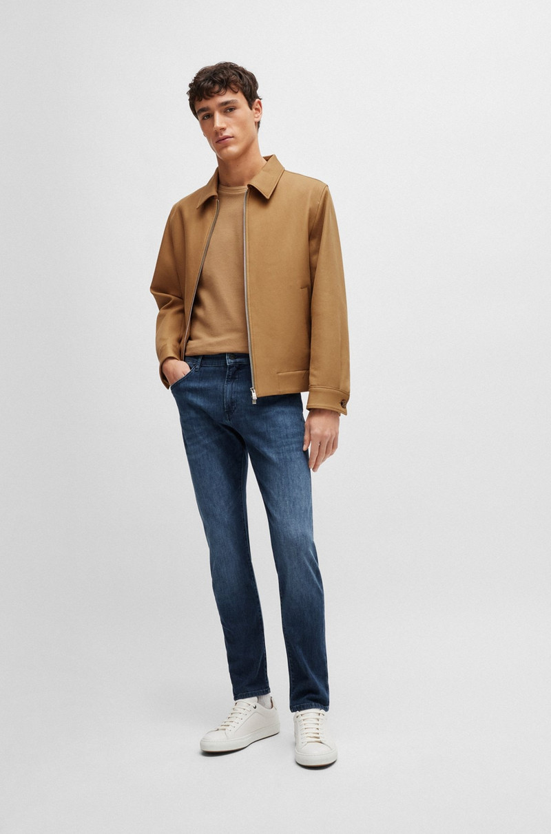 BOSS SLIM-FIT JEANS IN BLUE COMFORT-STRETCH DENIM outlook