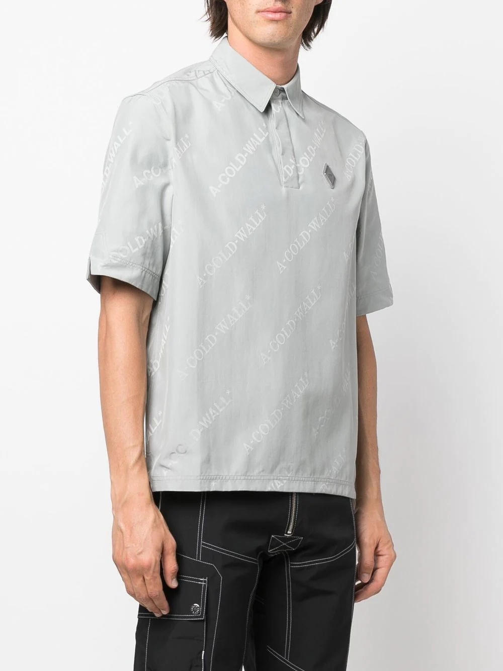 logo-print short-sleeve polo shirt - 3