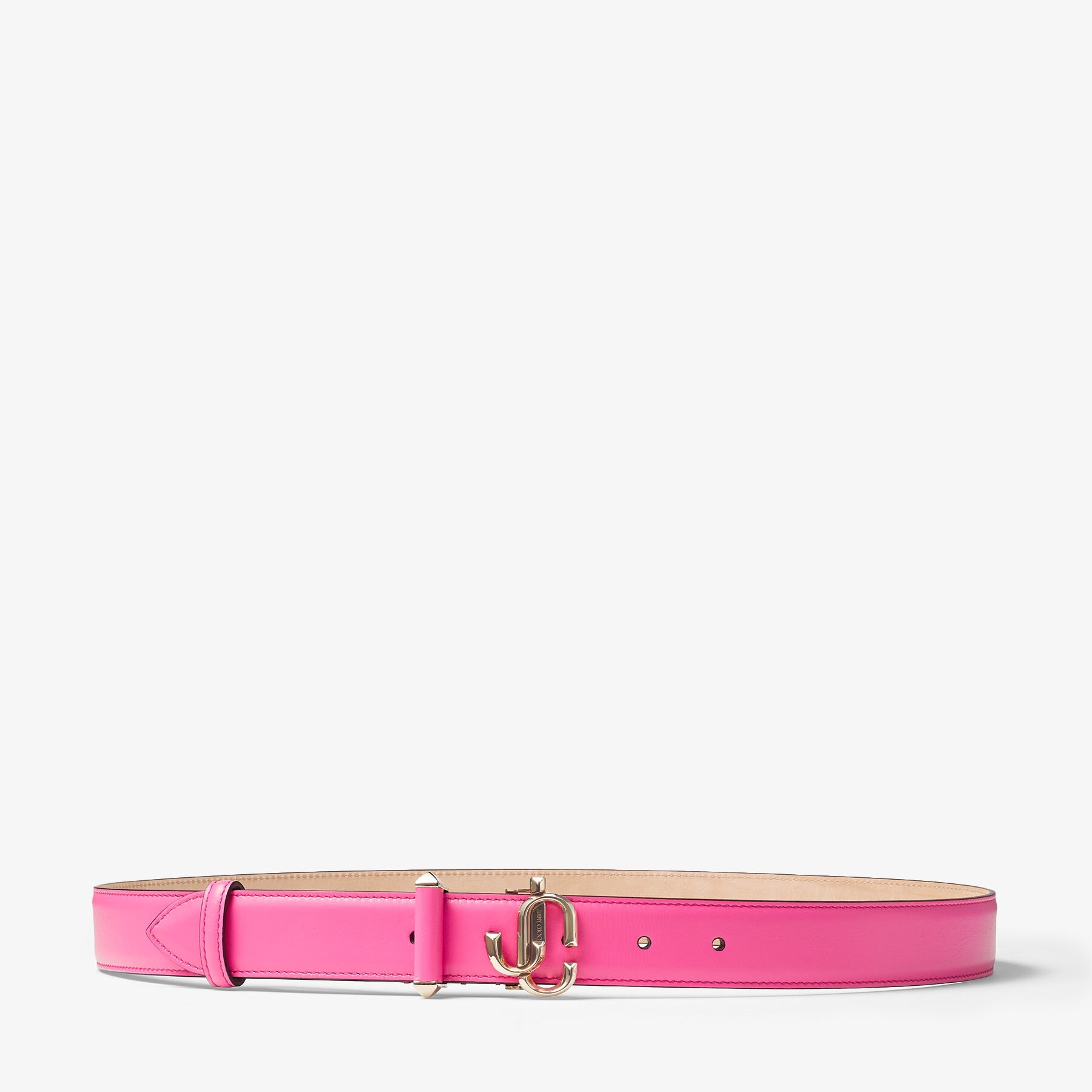Jc-bar Blt
Candy Pink Calf Leather Bar Belt with JC Emblem - 1