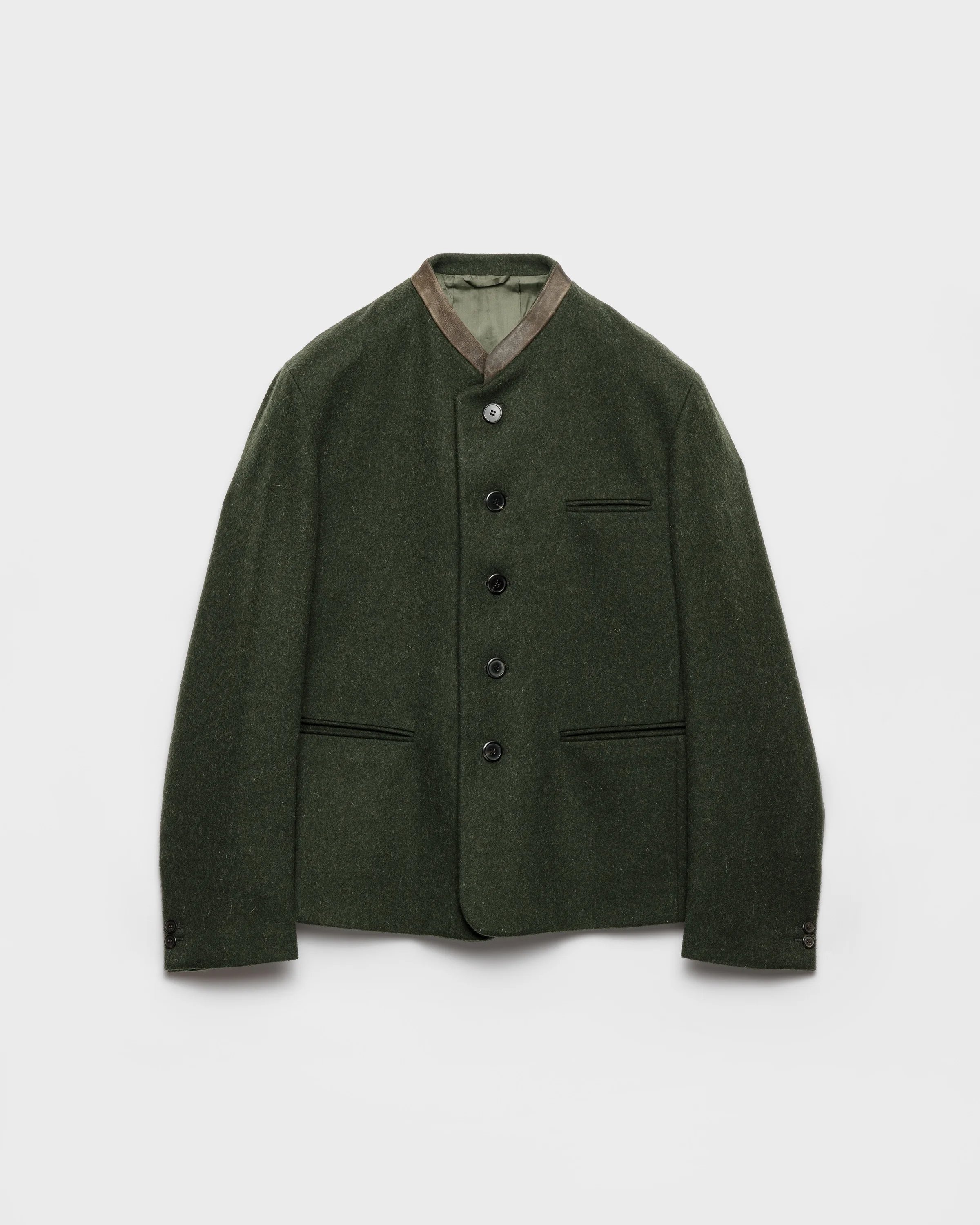 Single-breasted wool jacket - 1