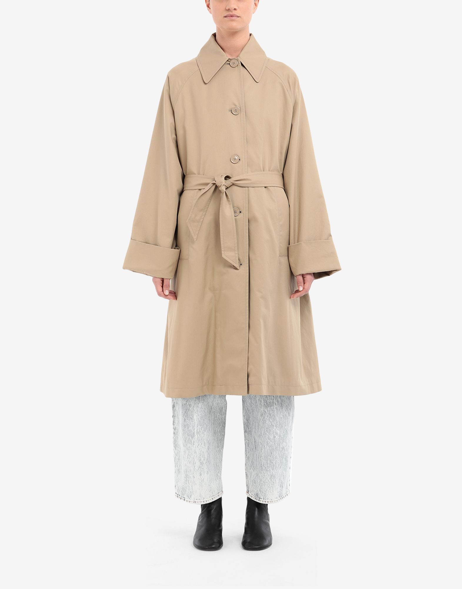 Oversized twill trench - 2