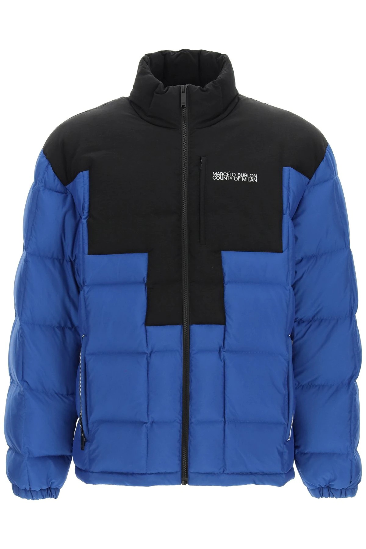 CROSS TWO-TONE DOWN JACKET - 1