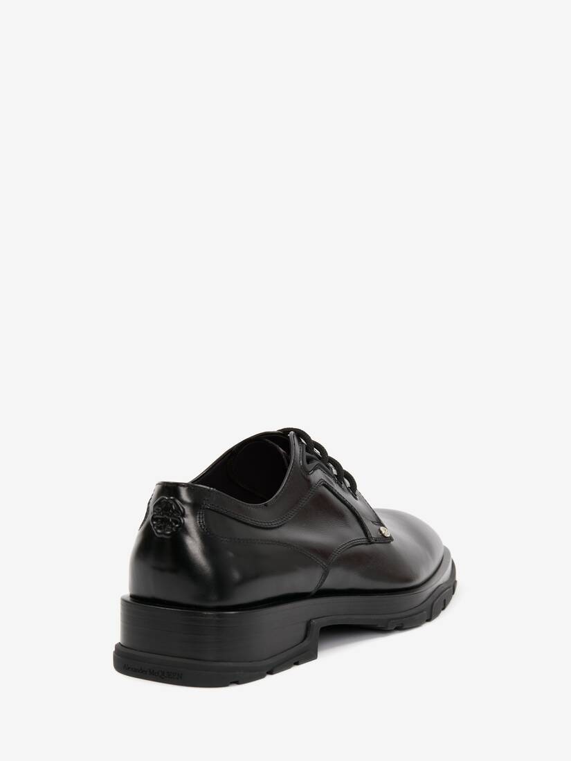 Men's Slim Tread Lace-up in Black - 3