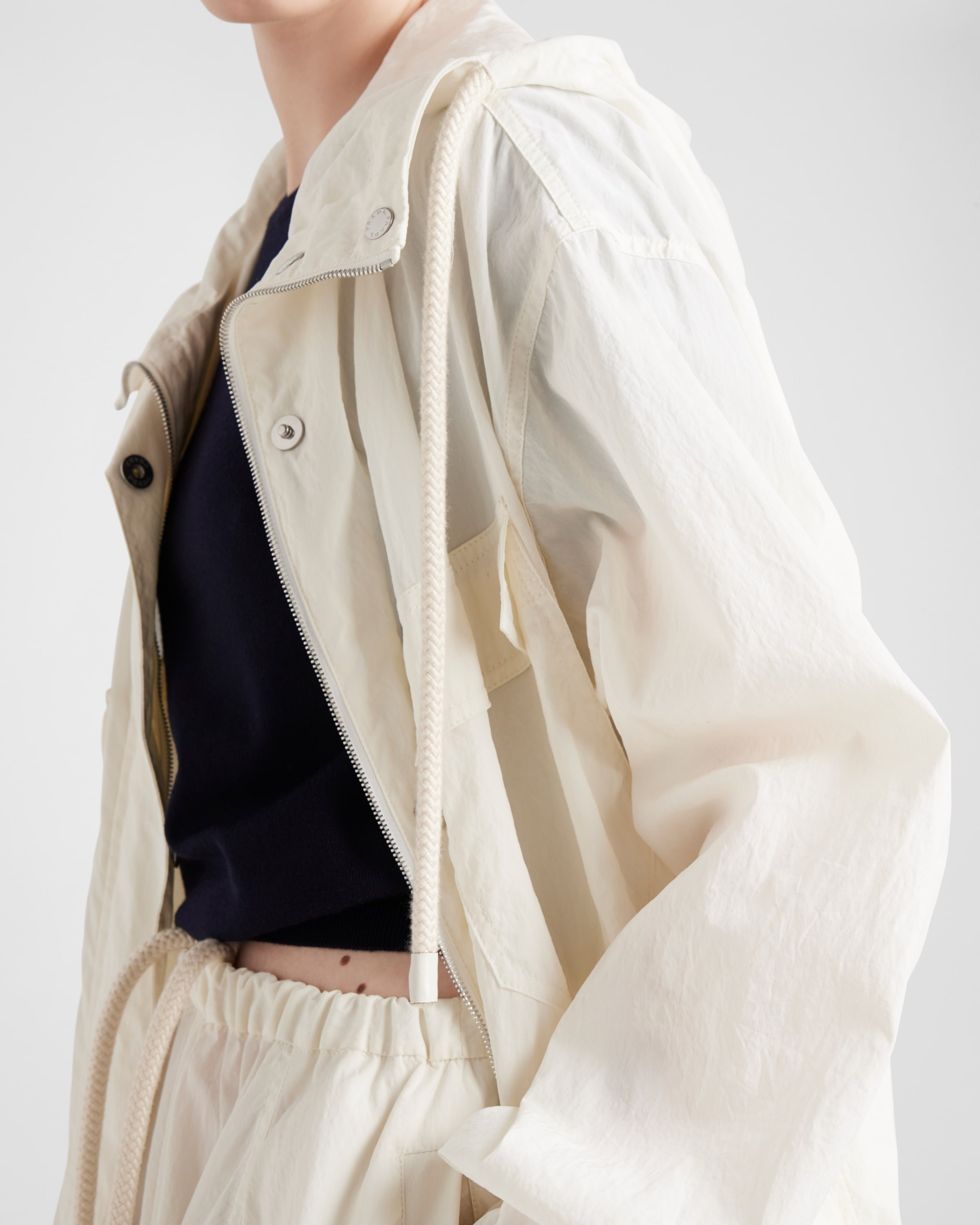 Technical pongé blouson jacket - 3