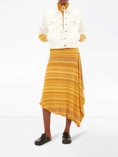 JW Anderson striped ribbed infinity skirt outlook