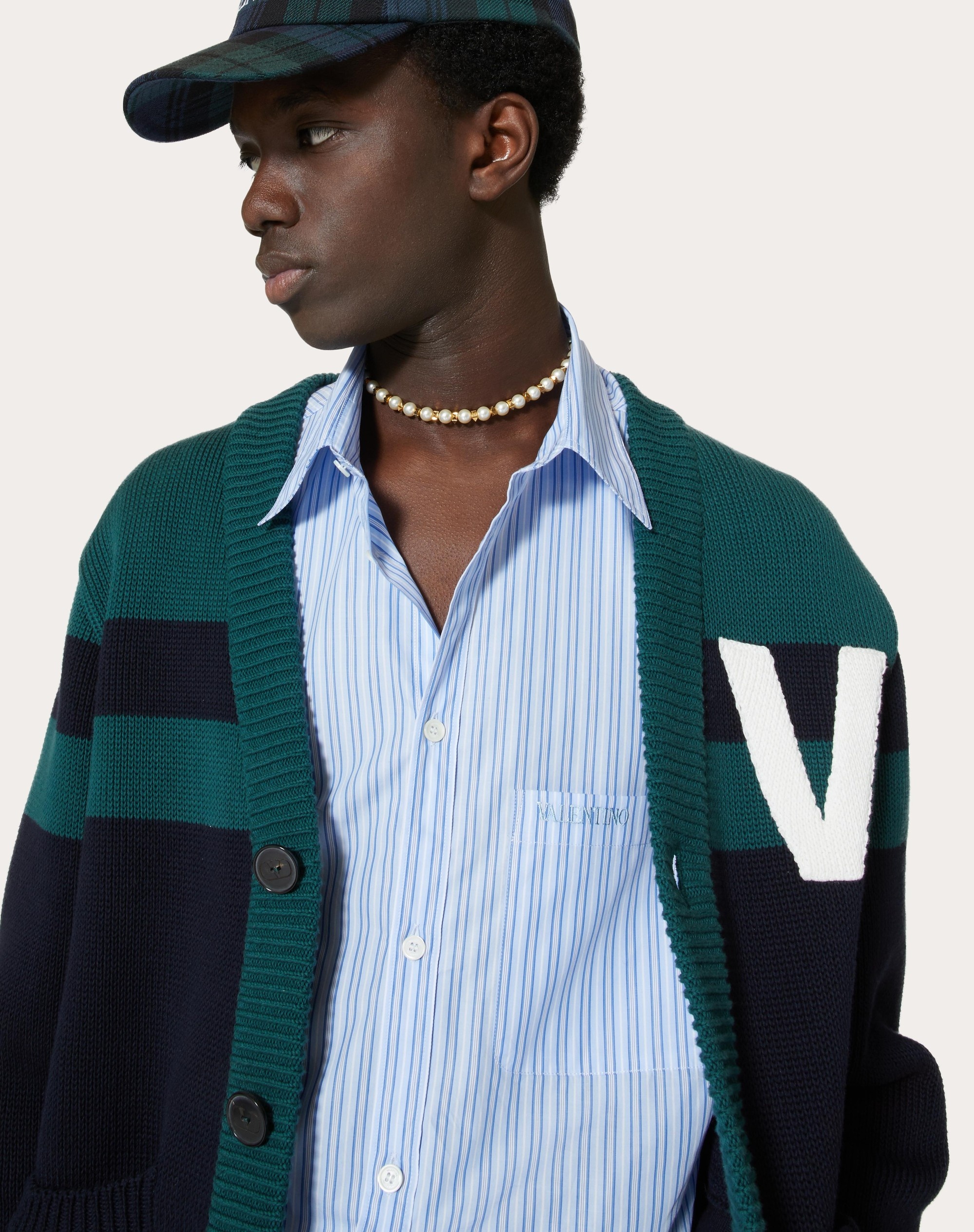 VALENTINO EMBROIDERED COTTON SHIRT - 5