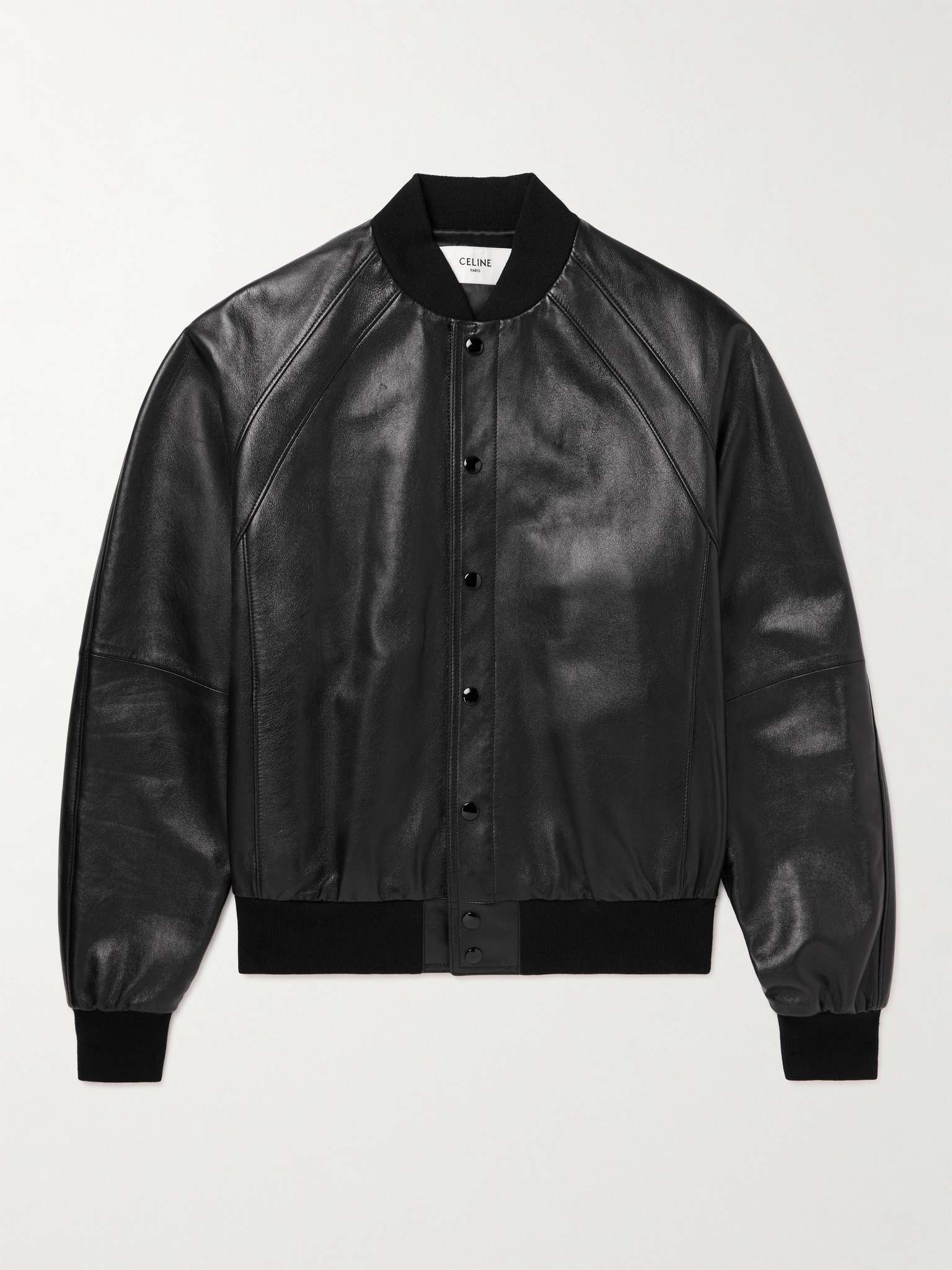 CELINE Leather Bomber Jacket mrporter REVERSIBLE