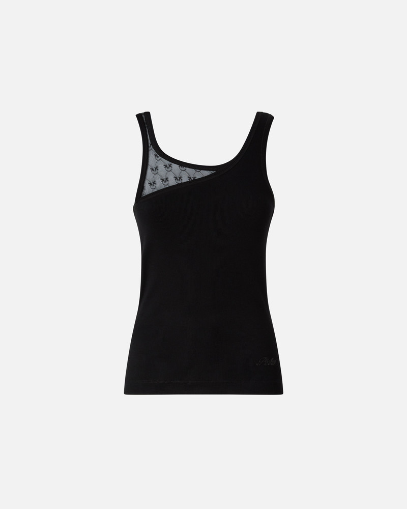VEST TOP WITH LOVE BIRDS LOGO LACE 1