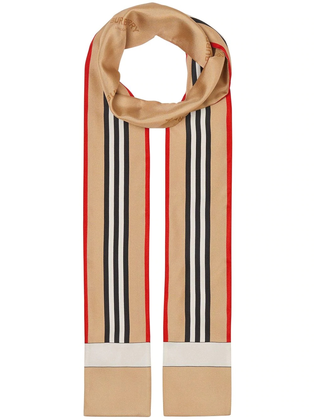 Icon Stripe print skinny scarf - 1