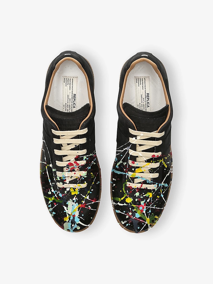 Replica Painter Leather Low-Top Trainers - 2