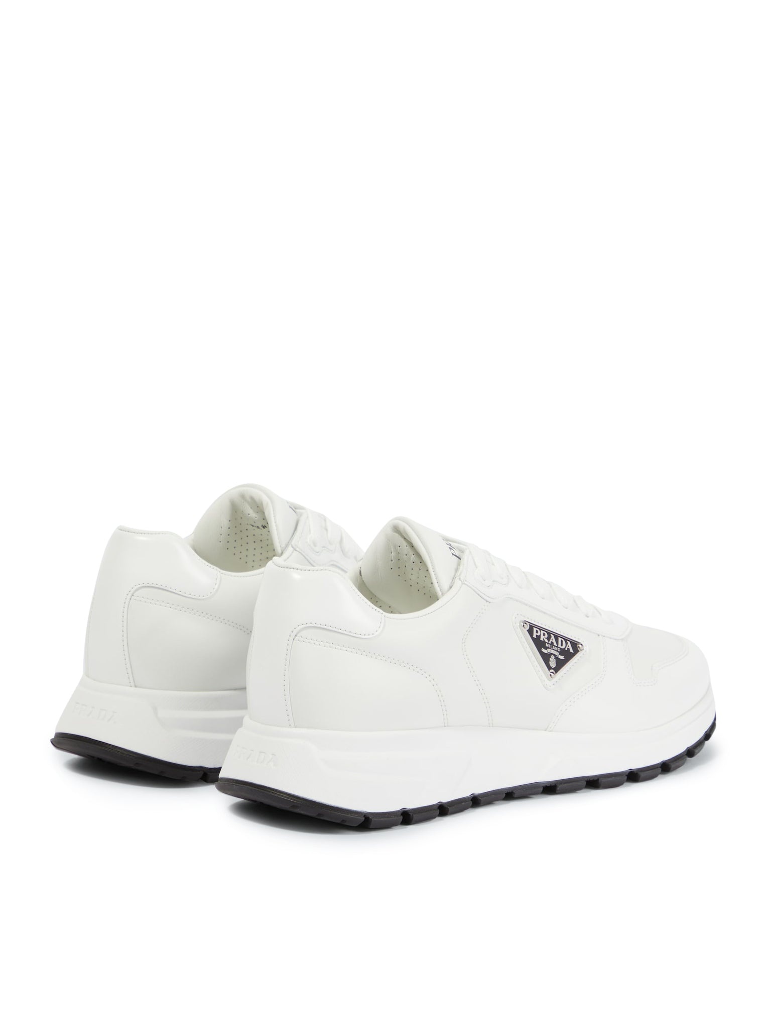 PRADA PRAX 1 SNEAKERS IN RE-NYLON AND BRUSHED LEATHER - 3