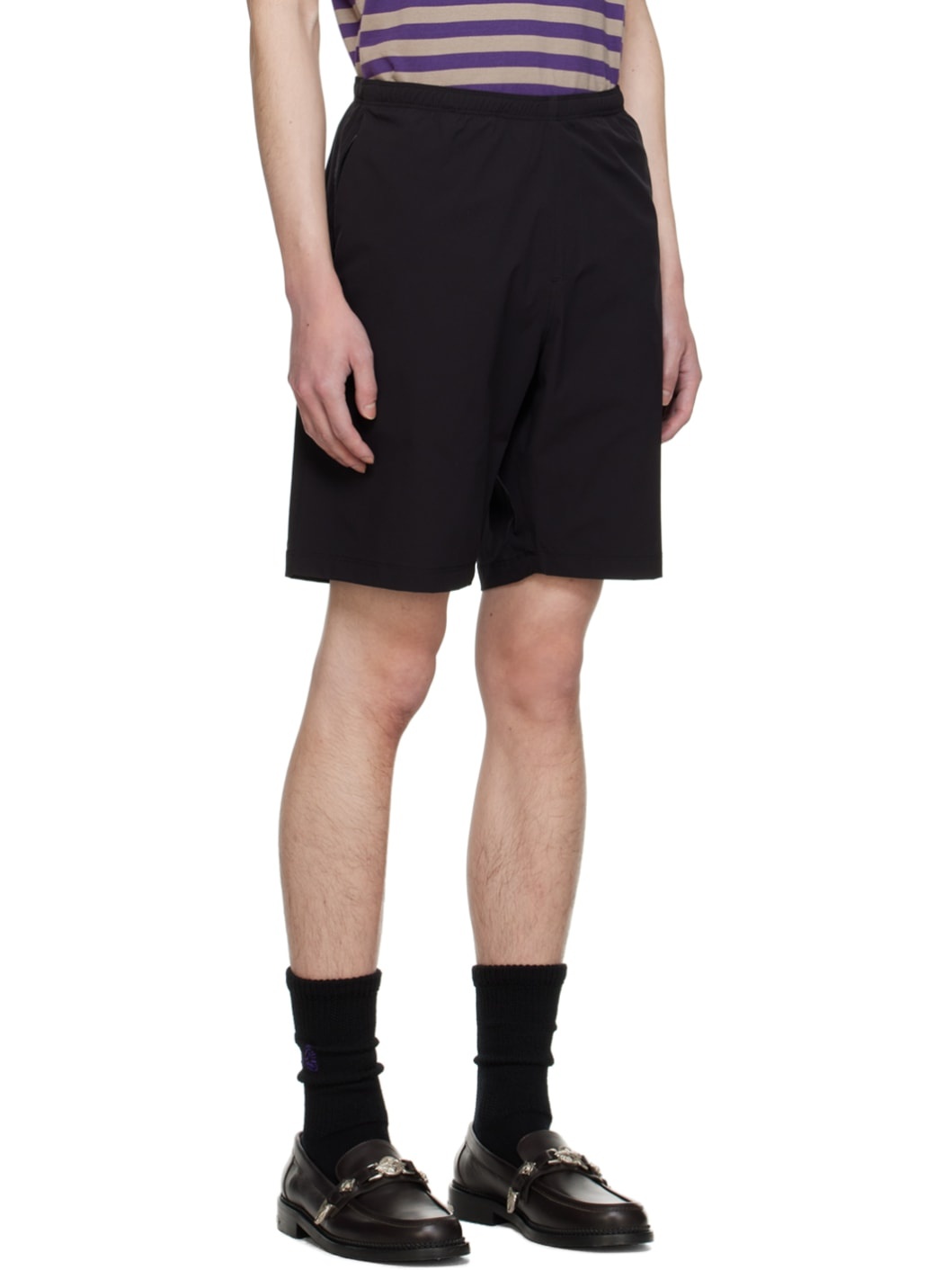 Black W.U. Shorts - 2