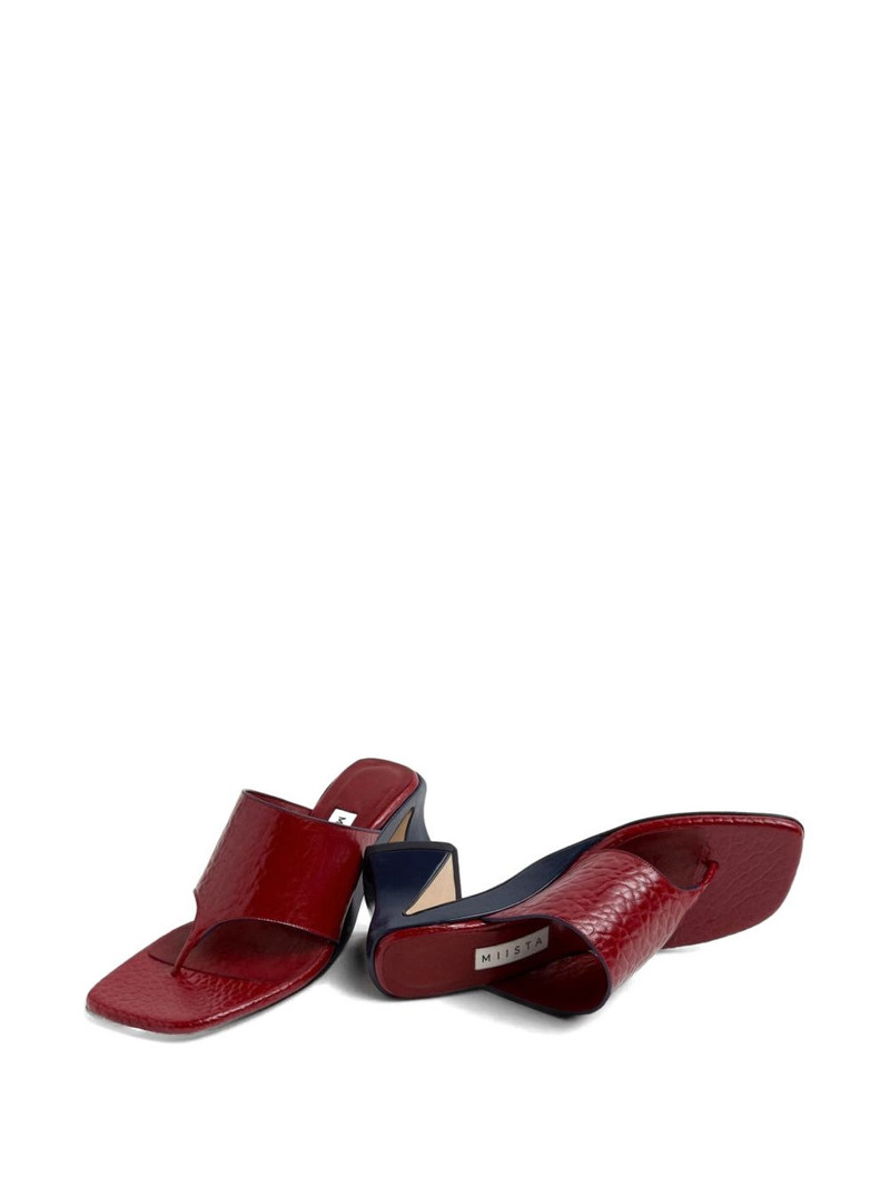 MIISTA Ernie leather heeled sandals outlook