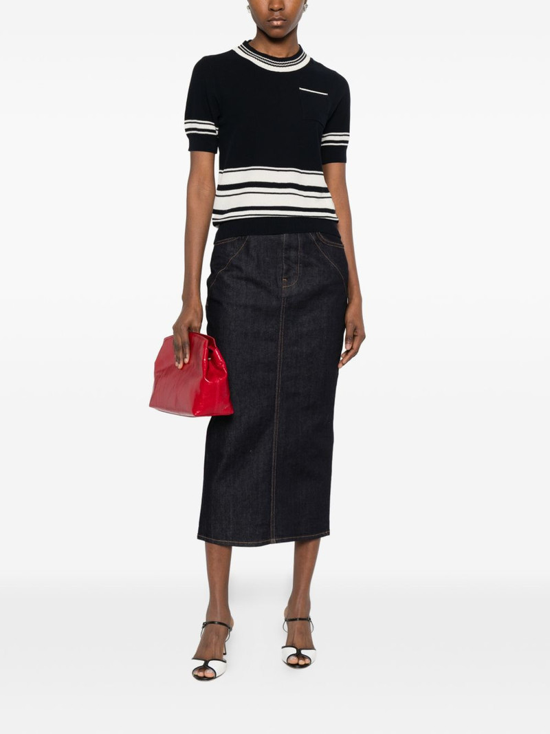 N°21 striped pocket sweater outlook