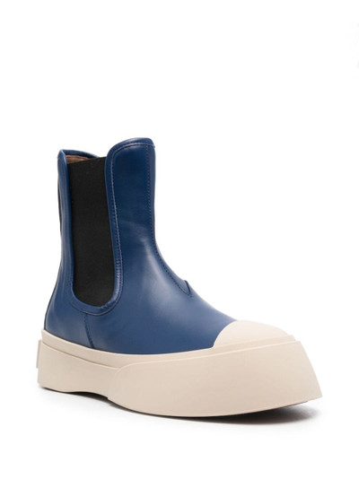 Marni 50mm round-toe leather ankle boots outlook