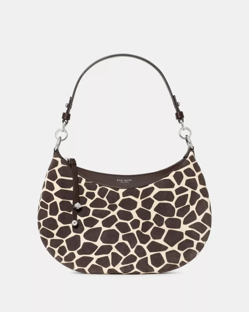 Liv Giraffe Suede Shoulder Bag - 1