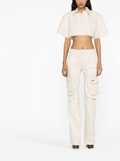 Heron Preston Ex-Ray canvas cropped shirt outlook
