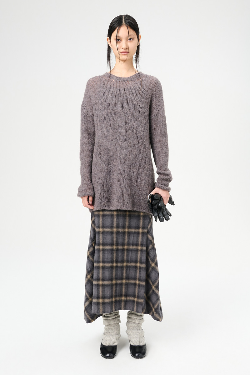 Our Legacy Popover Roundneck Falcon Grey Alpaca outlook