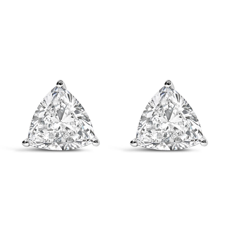 Haus Of Brilliance - Haus of Brilliance 14K White Gold 1.0 Cttw Trillion Cut Lab Grown Diamond 3-Prong Classic Solitaire  - 1